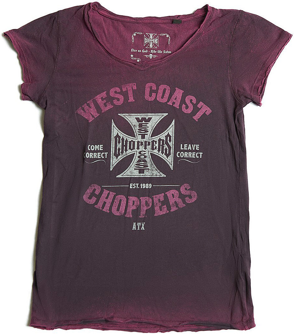 West Coast Choppers Come Correct Retro Camiseta feminina