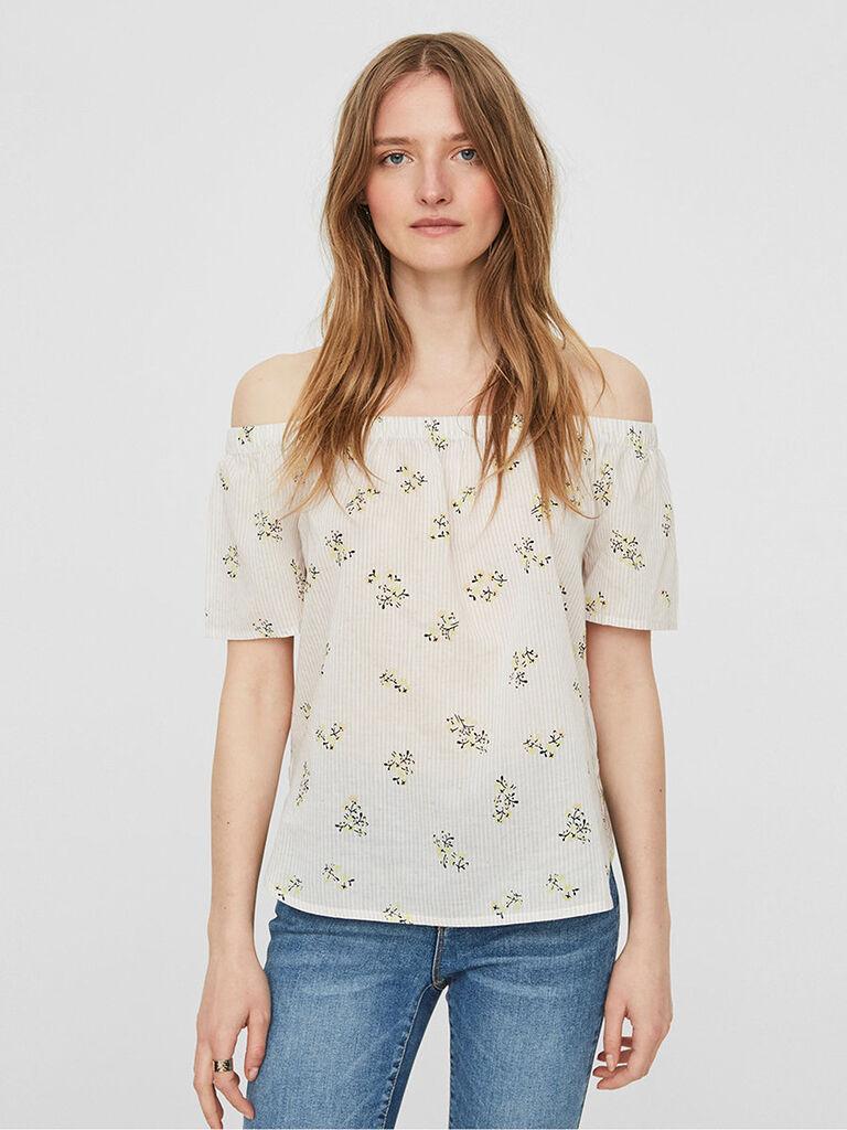 Vero Moda Top Mulher Cille Vero Moda Bege