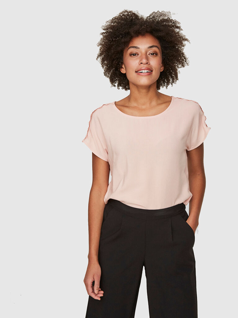 Vero Moda Blusa Mulher Lacey Vero Moda Rosa