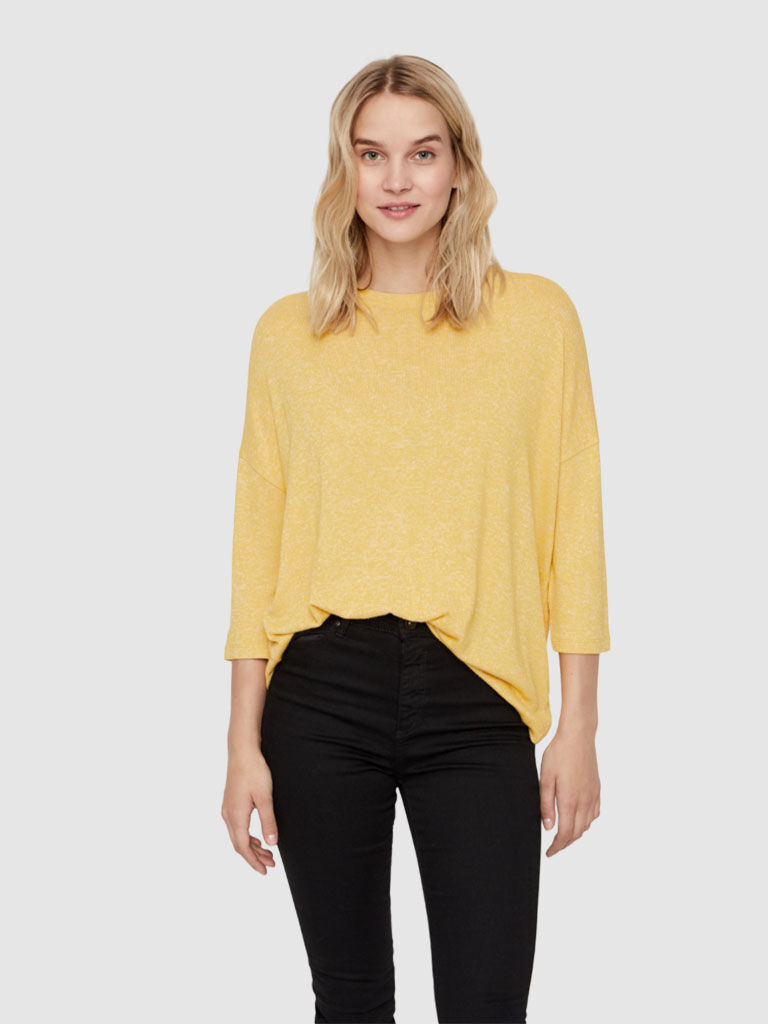 Vero Moda Malha Mulher Brianna Vero Moda Amarelo