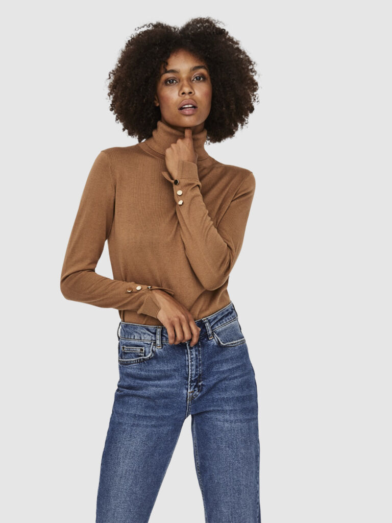 Vero Moda Malha Mulher Milda Vero Mda Camel