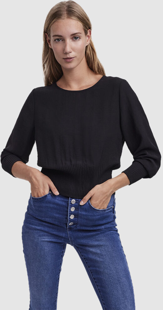 Vero Moda Blusa Mulher Uris Ls Vero Moda Preto