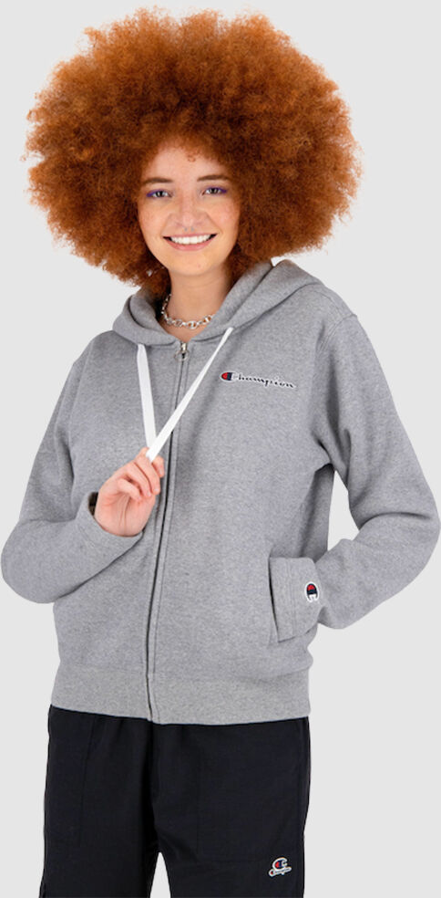 Champion Casaco Mulher Full Zip Champion Cinza