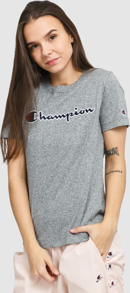 Champion T-Shirt Mulher Crewneck Champion Cinza