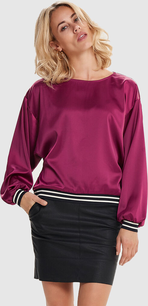 Only Sweatshirt Mulher Mina Only Bordeaux