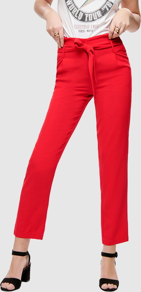 Only Calça Mulher Runa Only Vermelho