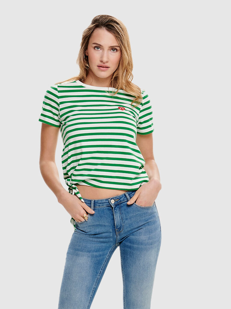 Only T-Shirt Mulher Brave Only Verde
