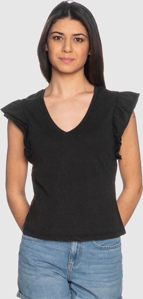 Only T-Shirt Mulher Lucilla Only Preto