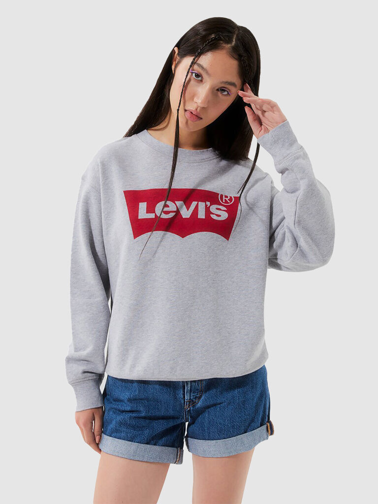 Levis Sweatshirt Mulher Graphic Standard Levis Cinza