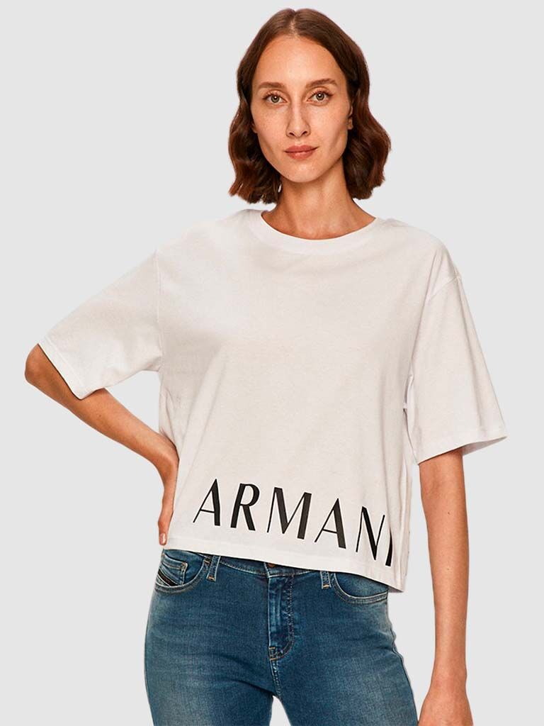 Armani Exchange T-Shirt Mulher Armani Exchange Branco