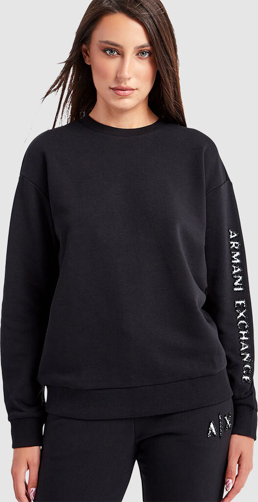 Armani Exchange Sweatshirt Mulher Armani Exchange Preto