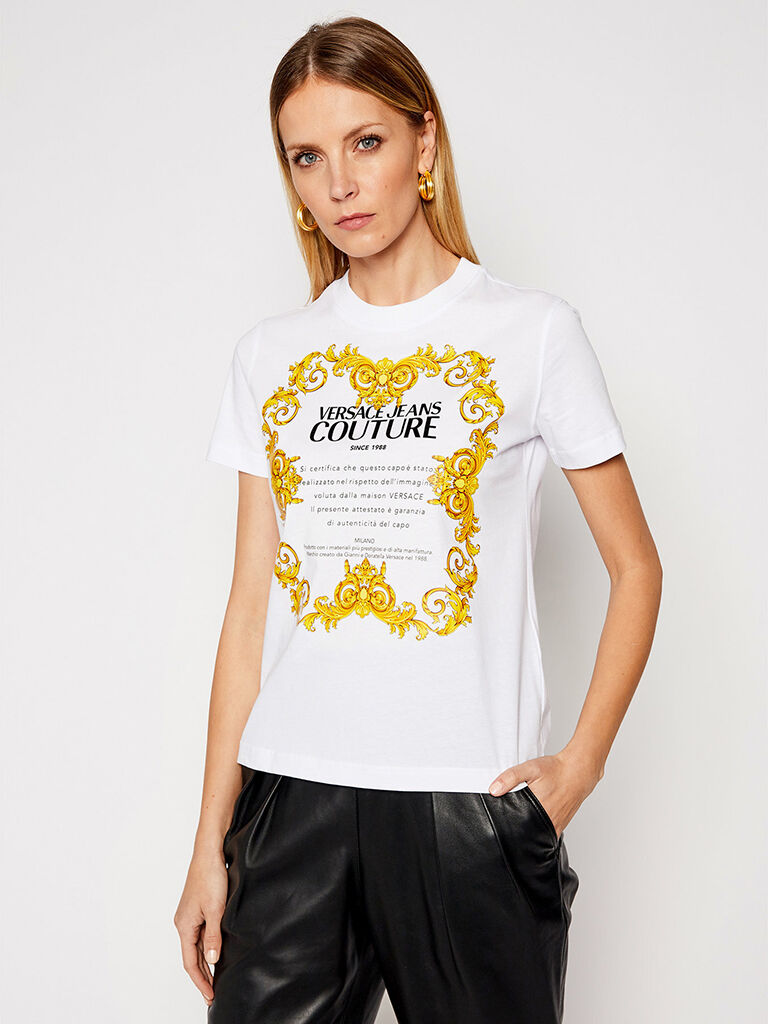 Versace T-Shirt Mulher Versace Branco