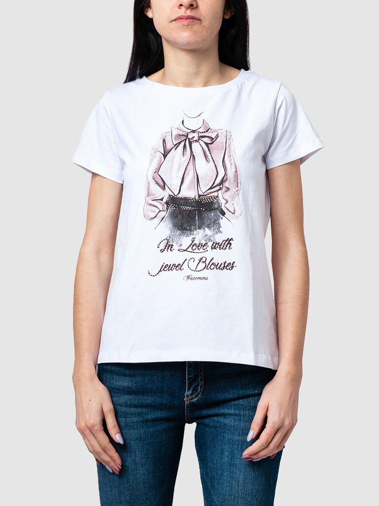 Fracomina T-Shirt Mulher Fracomina Branco