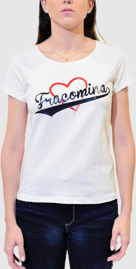 Fracomina T-Shirt Mulher Fracomina Creme