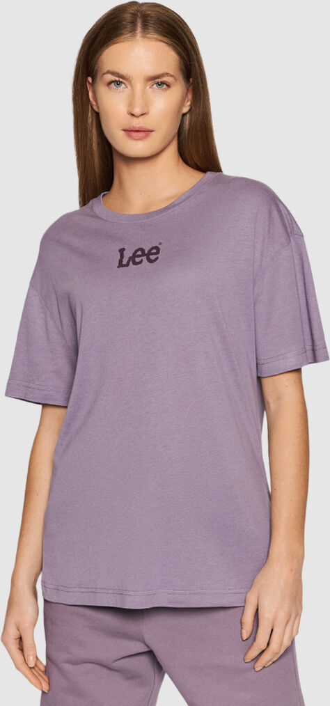 Lee T-Shirt Mulher Relaxed Crew Lee Roxo