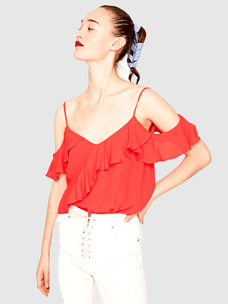 Pepe Jeans London Top Mulher Winona Pepe Jeans Vermelho