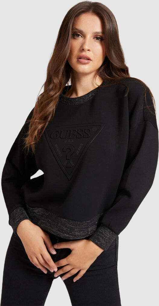 Guess Sweatshirt Mulher Corina Guess Preto