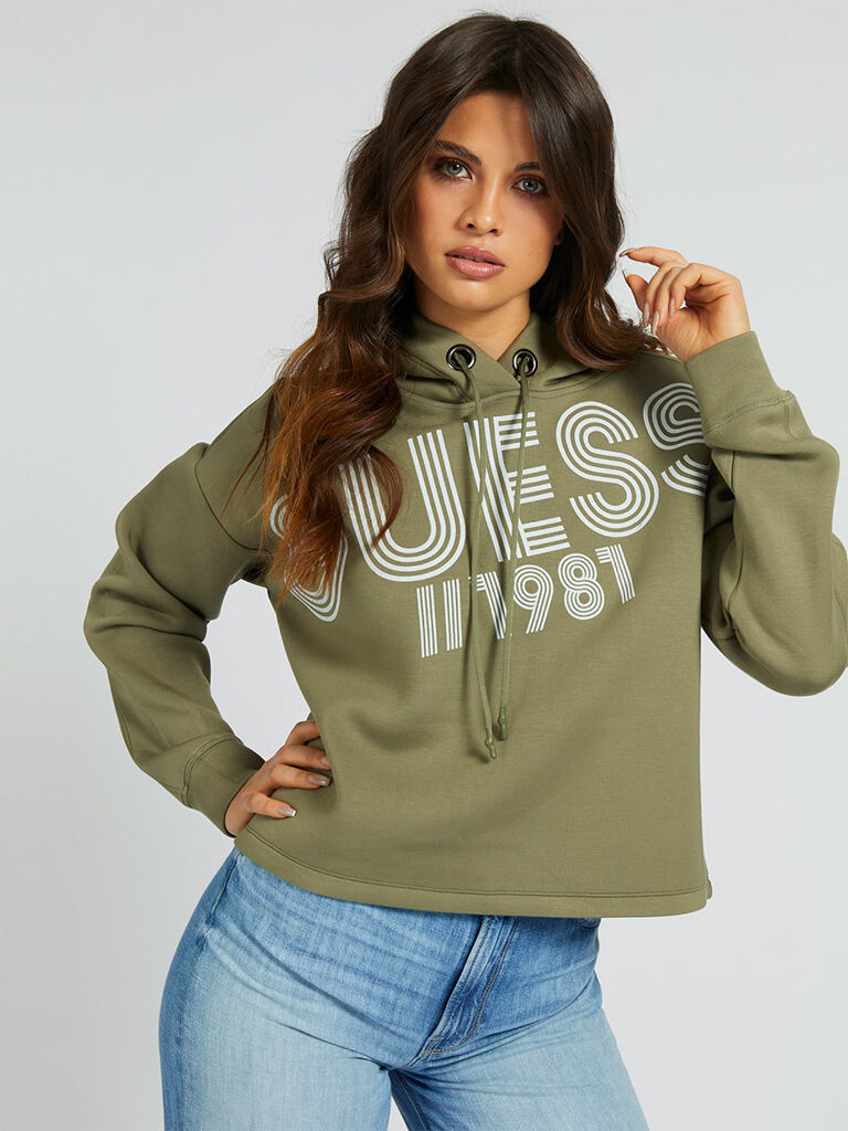 Guess Sweatshirt Mulher Amira Guess Verde