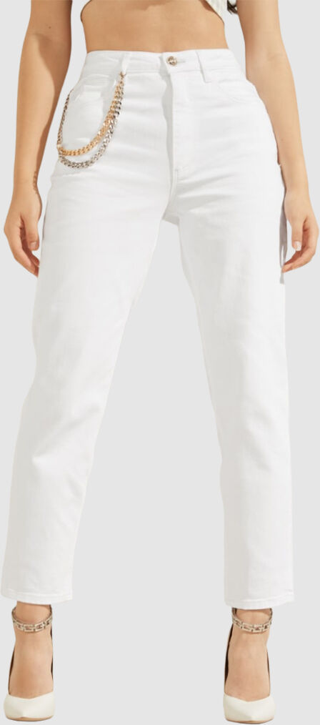 Guess Calça Mulher Mom Jean Guess Branco