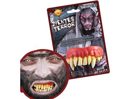 Disfrazzes Acessórios de Halloween Dentes de Monstro Vampiro