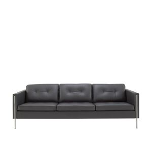 Ligne Roset - Andy Medium Settee, Brilliant Chromed, Leather Cat. W, Kyoto Taupe 5299 - Soffor
