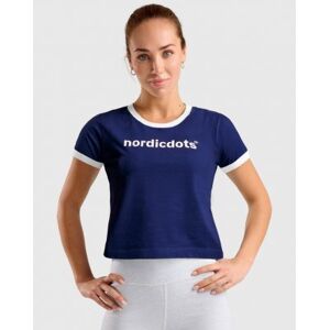 NORDICDOTS CropsTee Navy Women (L)