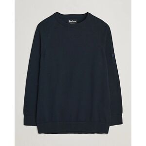 Barbour International Cotton Crew Knit Navy