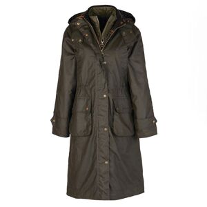 Barbour Long Cannich Wax Jacket Dam, olive, 44