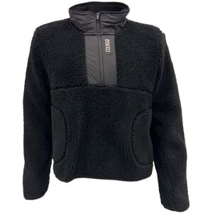 Colmar Teddy-Effect Thermal Ski Sweatshirt With Half-Zip Dam, XS, BLACK-BLACK