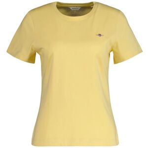 GANT Regular Shield T-Shirt Dam, L, DUSTY YELLOW