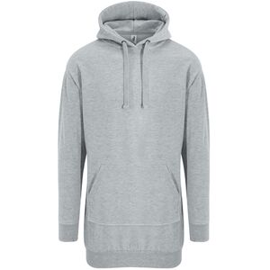 Lång Hoodie   DamMGråmelerad Gråmelerad