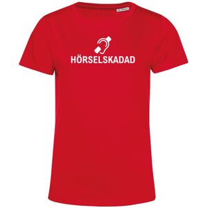 Hörselskadad   T-Shirt   Dam3XLRöd Röd