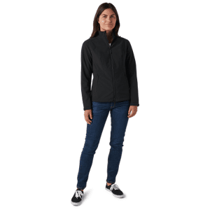 5.11 Tactical Women Leone Softshell Jacket (Färg: Svart, Storlek: Medium)