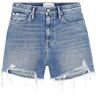 Calvin Denim Mom Shorts Dam, Denim, 26