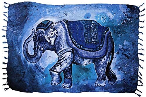 GURU-SHOP , Bali Sarong, väggprydnad, omlottkjol, sarongklänning, strandhandduk, design 32, syntetisk, storlek: en storlek, 160 x 100 cm, sarongs & strandhanddukar