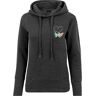 MT Ladies Coal Damen Ladies Kicks Love Emb Hoody Šedá S