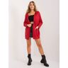 Fashionhunters Dark Red Cardigan With A Hint Of Viscose L