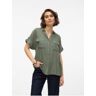 Vero Moda Vero Women'S Green Shirt Moda Bumpy - Women L