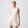 GAP Modal Rib Halter New Off White - female - XS