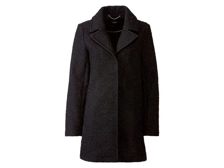 ESMARA® Kabát v imitácii buklé (42, čierna)