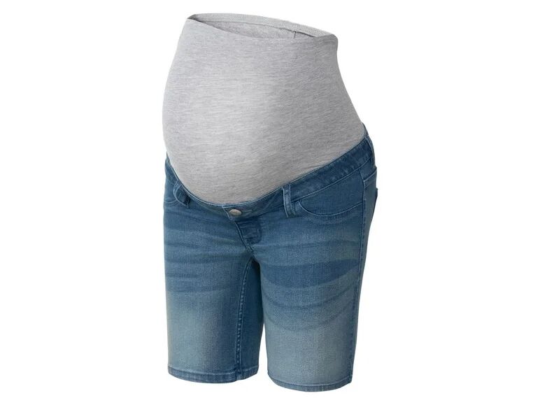 ESMARA® Dámske tehotenské šortky  (38, bledomodrá)