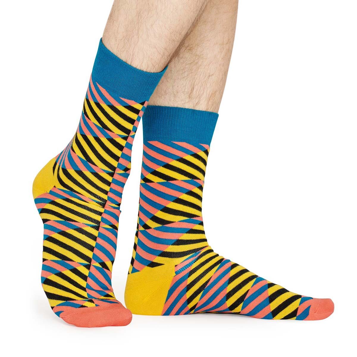 HAPPY SOCKS Farebné pruhované ponožky Diagonal Stripe – 36 - 40