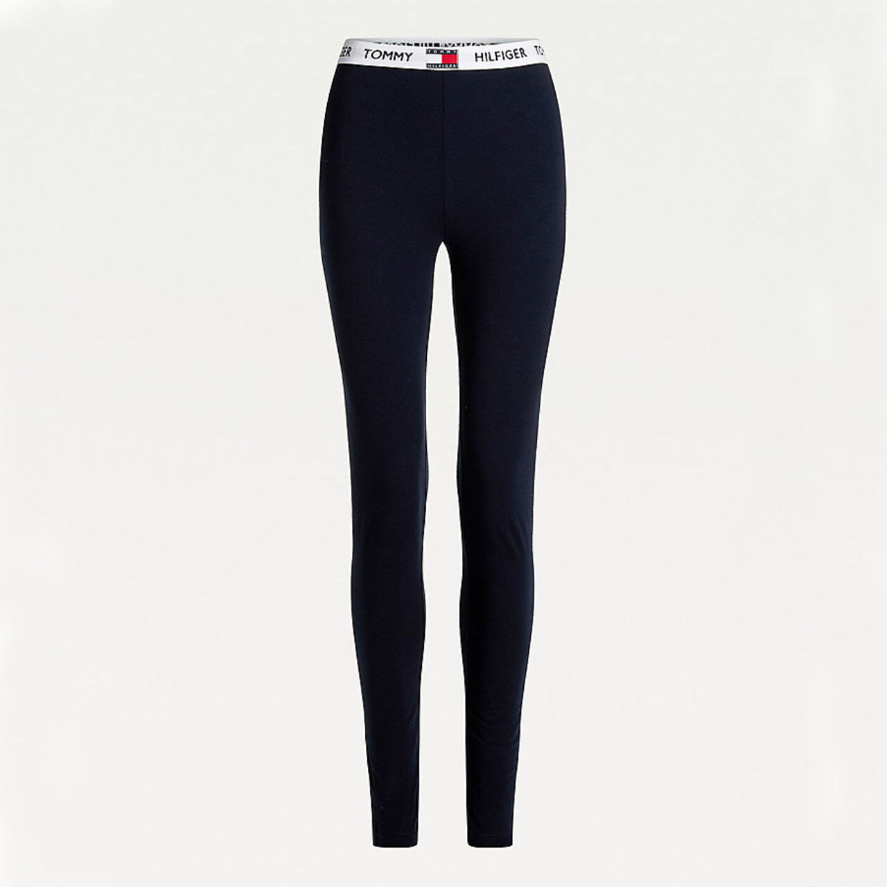 TOMMY HILFIGER Tmavomodré legíny Legging Tommy 85 – M