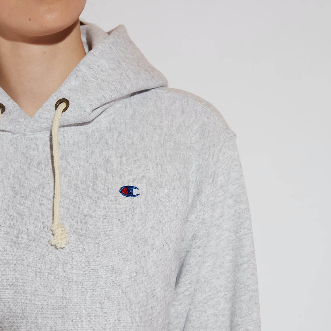 CHAMPION Šedá mikina Hooded Sweatshirt – XS