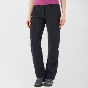 Peter Storm Women's Stretch Double Zip Off Trousers - Black, Black - female