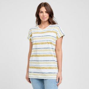 Weird Fish Women's Sora Organic Stripe T-Shirt - Cream, CREAM - female