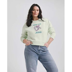 Calvin Jeans Hyper Real Sweatshirt Mint M Female