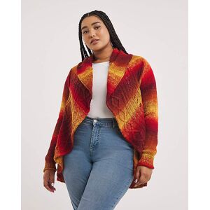 Joe Browns Up In Flames Ombre Cardigan Red Multicolour 16/18 Female