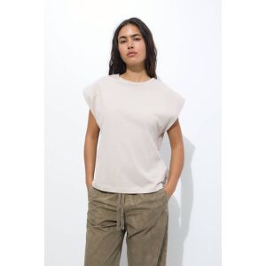 Pull&Bear Voluminous Sleeveless Top (Size: XS) Beige female