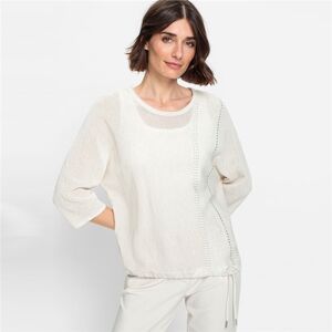 Olsen Jumper 'Chloe' Melange In Cream